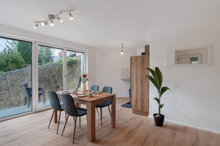 Essbereich der Modernen Ferienwohnung
