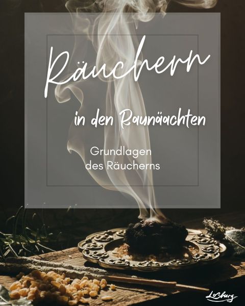 Harze und Kräuter im Ballen Geräuchert